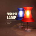 Push Pin Dimmable 14v Vintage LED Lamp 3D-Printed